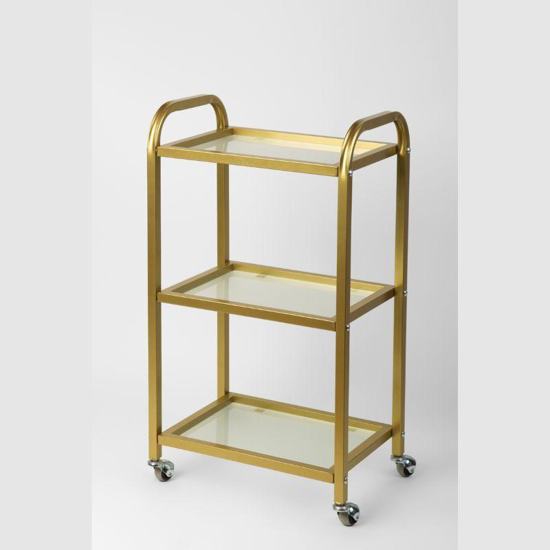 Столик-візок інструментальний з скляними поличками 780х440х300